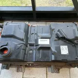 Incêndio em bateria de carro elétrico: pacote de baterias de íon-lítio de carro elétrico em exposição em museu